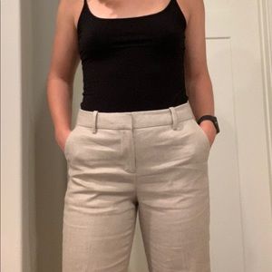 J.Crew High-rise Peyton in stretch linen